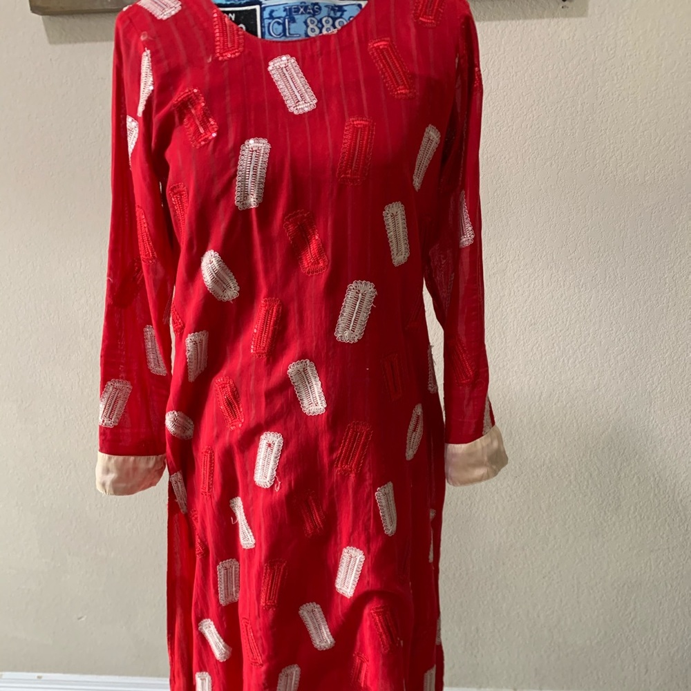 Elegant Red Women's Dress